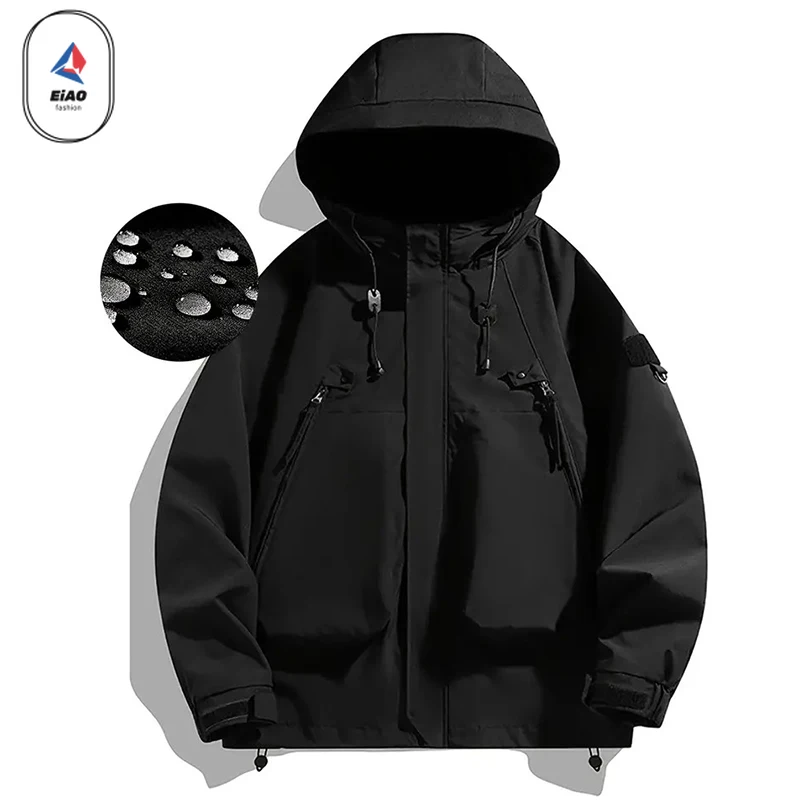 ​Men Spring Autumn Waterproof Jacket Windproof Coat Climbing Hiking Camping Outdoor Hunting Fishing Sports Thermal Quick Dry​