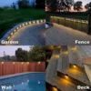 8x LED Solar Deck Lights Outdoor Solar Path Garden Light Waterproof Solar Step Lamps Decoration for Patio Stair Fence Courtyard 5