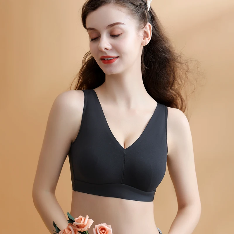 

Sports Underwear women's casual yoga Traceless large size thin model full cup No underwire Gathering Adjustable sexy bra