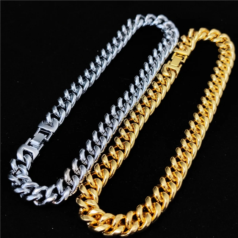 Real Picture 14.5mm Width Big Chunky Cuban Link Chain Necklace for Men