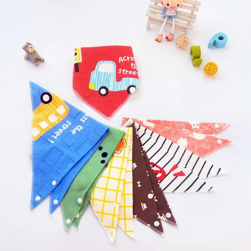 Baby Bandana Bibs Soft Cotton Baby Drool Bib for Drooling and Teething Absorbent Baby Burp Cloth