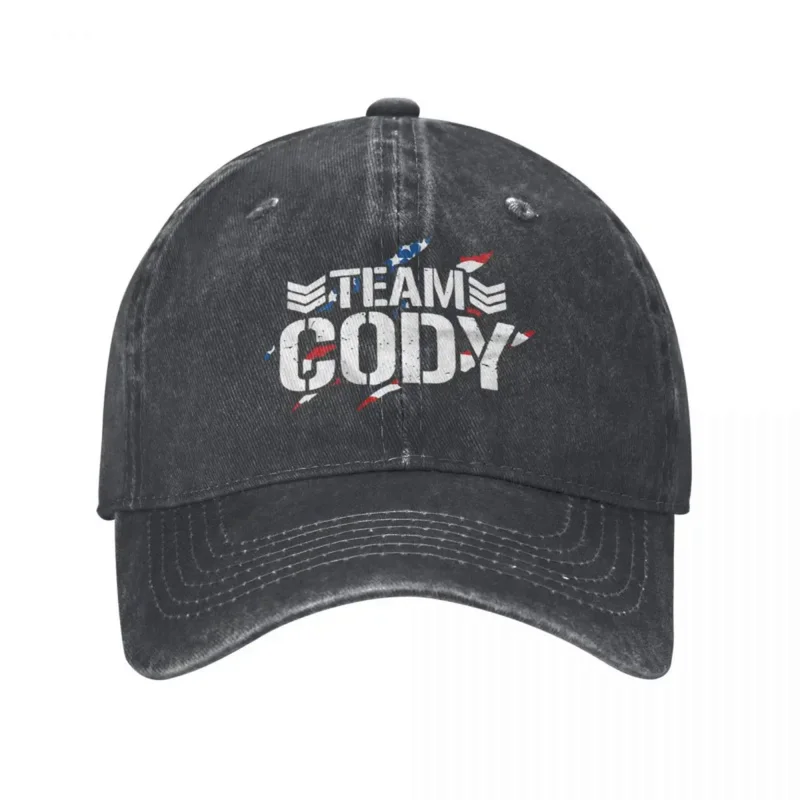 

Y2K 2024 Baseball Cap American Wrestler Cody Rhodes Accessories Unisex Style Retro Distressed Denim Headwear Soft