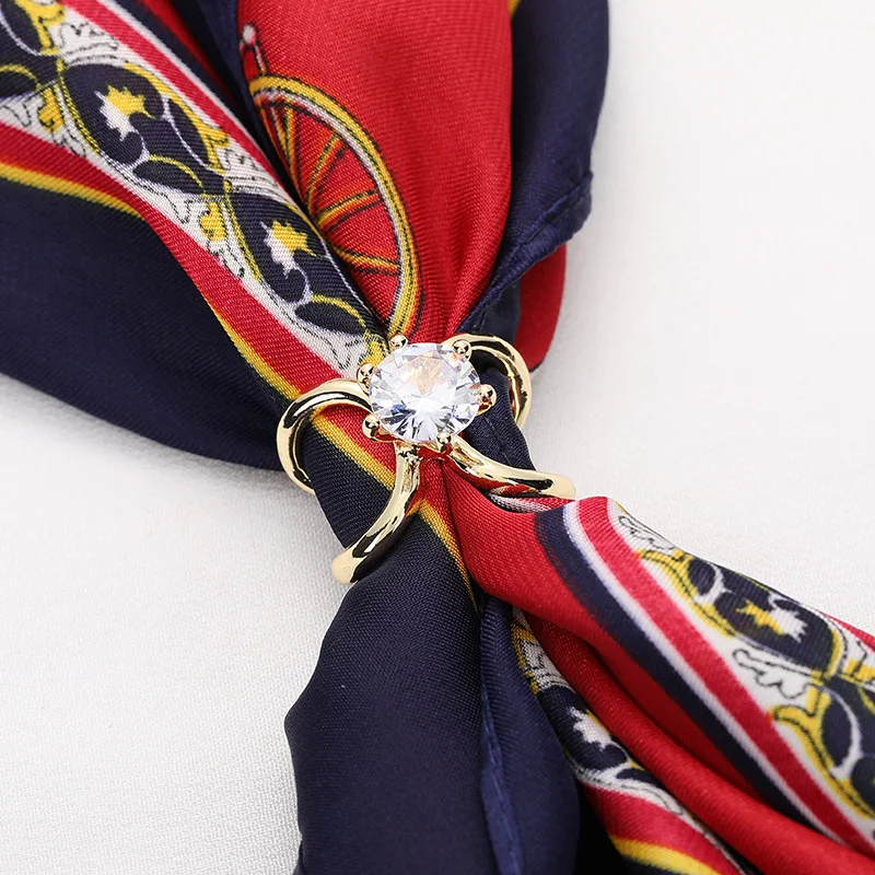 1pc Multi-functional Silk Scarf Buckle For Clothing, Knot Tying & Brooch  Accessory