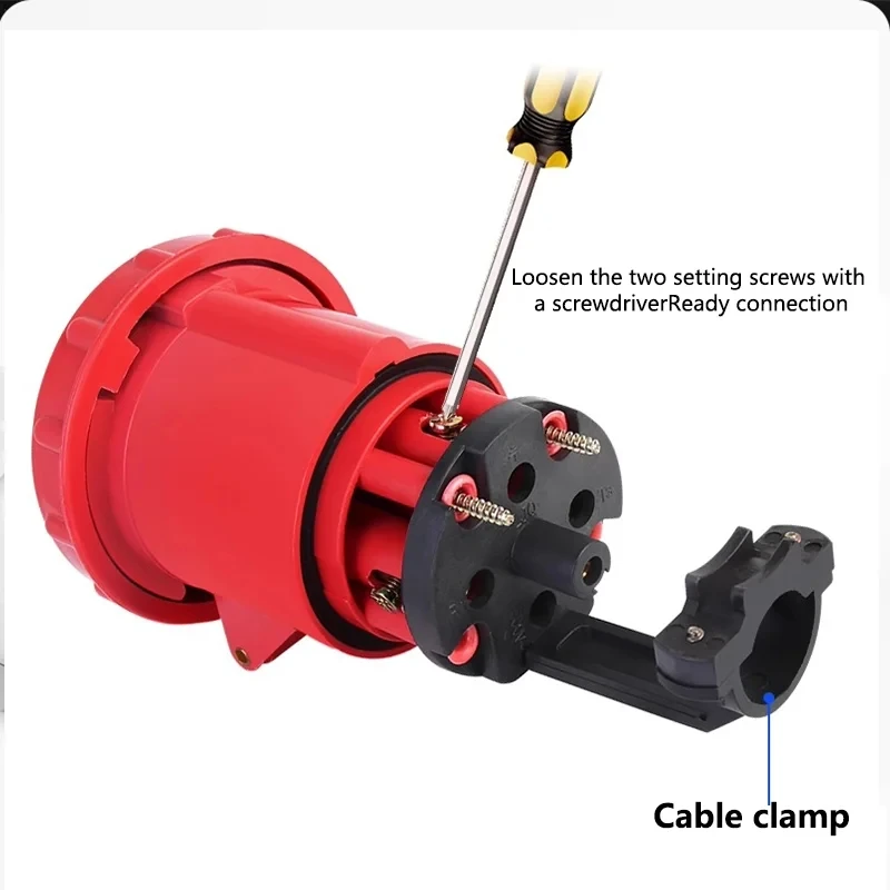 Power Plug Adapter 16/32A Industrial Plug and Socket 3P/4P/5Pin Electrical Connector IP67 Wall Mounted Socket Male&Female Plug plug adapter electrical socket power plug adapter
