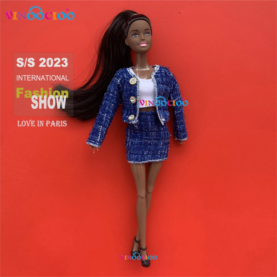 12inch American African Black Girl Doll 30cm Doll Joints Moveable Baby Doll Toy Gift for Child Kids 4