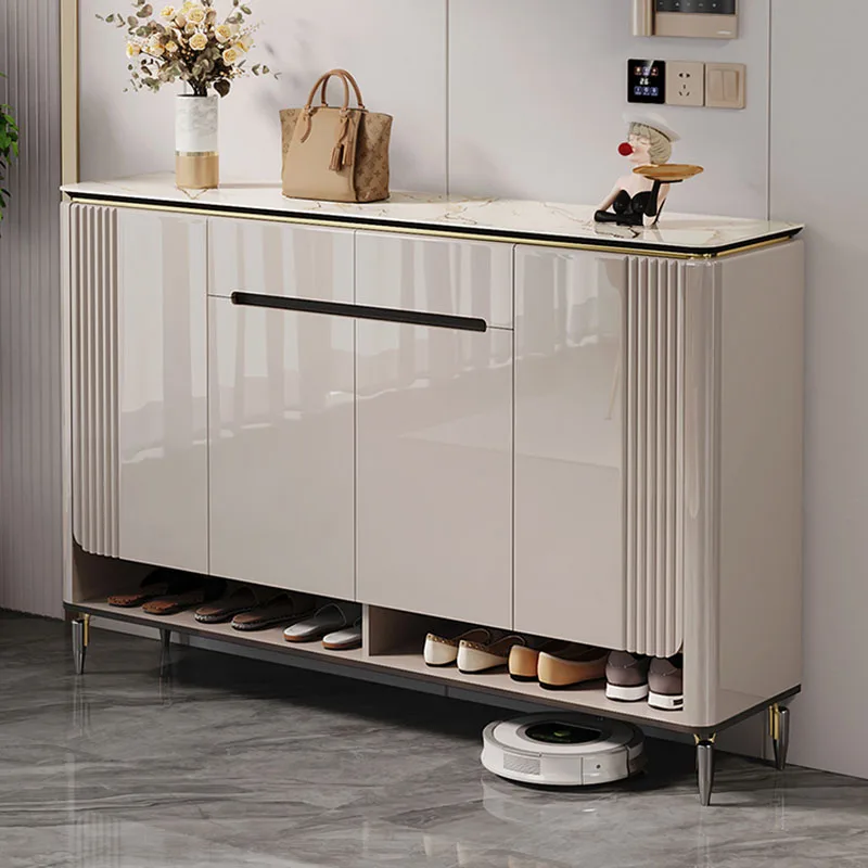 

Ultra Thin Foldable Shoes Cabinets Vertical Small Portable Space Saving Shoe Cupboard Wooden Muebles Hogar Hallway Furniture