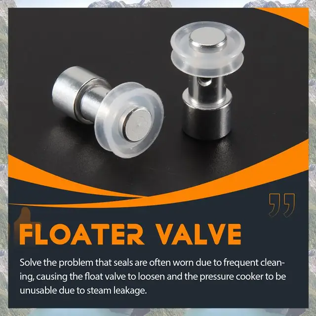 2025 Trend 15 Pack Pressure Cooker Steam Valve Universal Replacement Floater And Sealer Fit Pressure Cooker XL, YBD60-100, PPC78 2