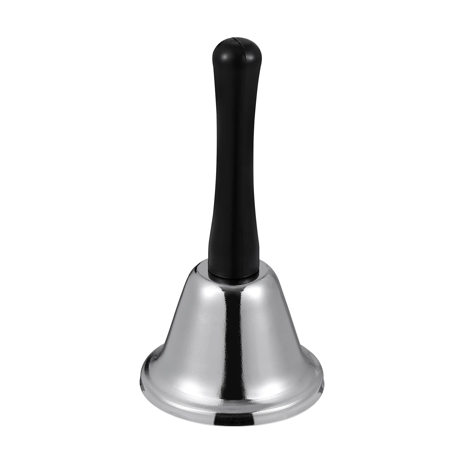

Tomaibaby Steel Hand Bell Christmas Hand Bell Call Bell for Party Wedding Events Decoration (Silver)