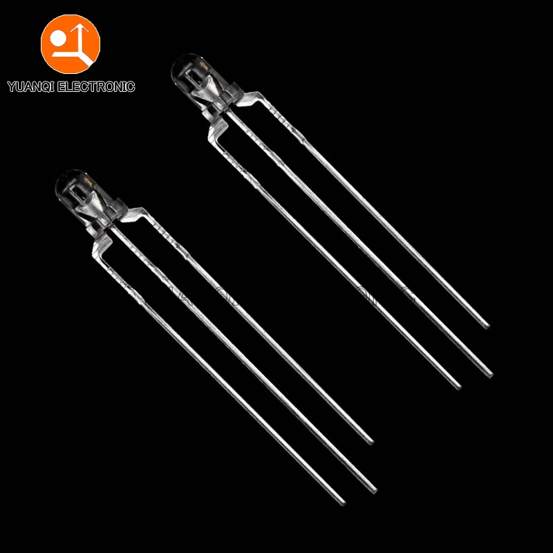 100pcs 3 Millimetri Rosso Verde Blu Wihte Giallo Rosa Rotonda HA CONDOTTO LA Luce Di Nebbia Del LED Nebbia Diffusa