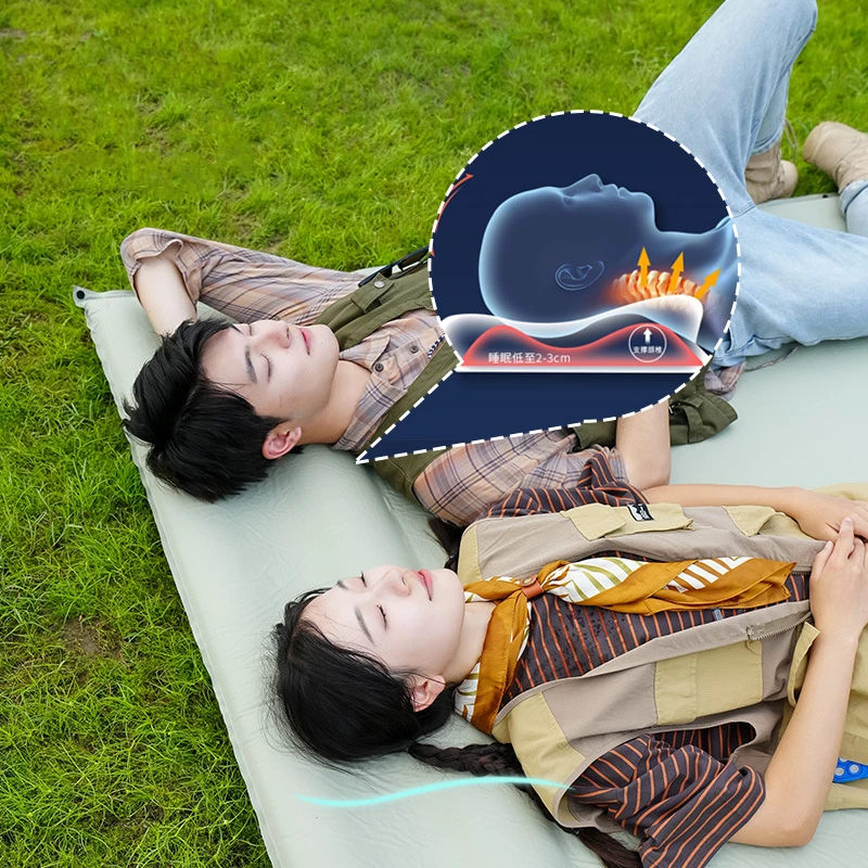 屋外用のインフレータブルキャンプマットレス,耐湿性クッション