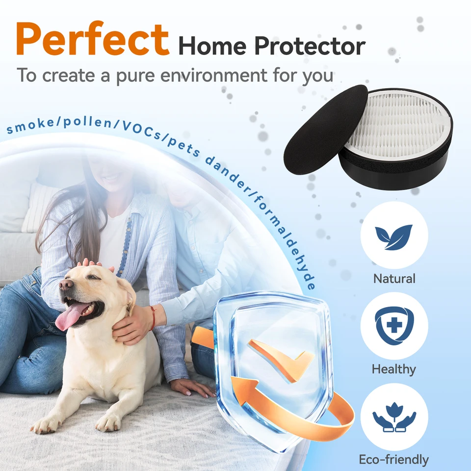 2 Filtri Aria Per Levoit LV-H133-RF - HEPA + Carbone Attivo, Ricambio Per Purificatore