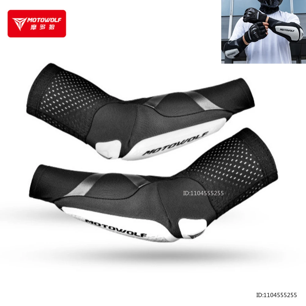 Nuevas Almohadillas Elásticas Transpirables para Codos de Motocicleta, Mangas Protectoras para Ciclismo MTB, Motocross y Moto