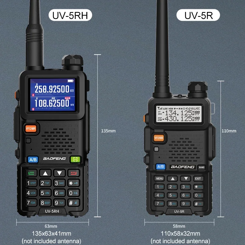 Портативная рация Baofeng UV-5RH Air Band, трехдиапазонная Беспроводная радиостанция AM, FM, приемник дальнего действия, двухсторонний, для любительской радиосвязи (art.: 3920c6cf6aa4e) - 3920c6cf6aa4e