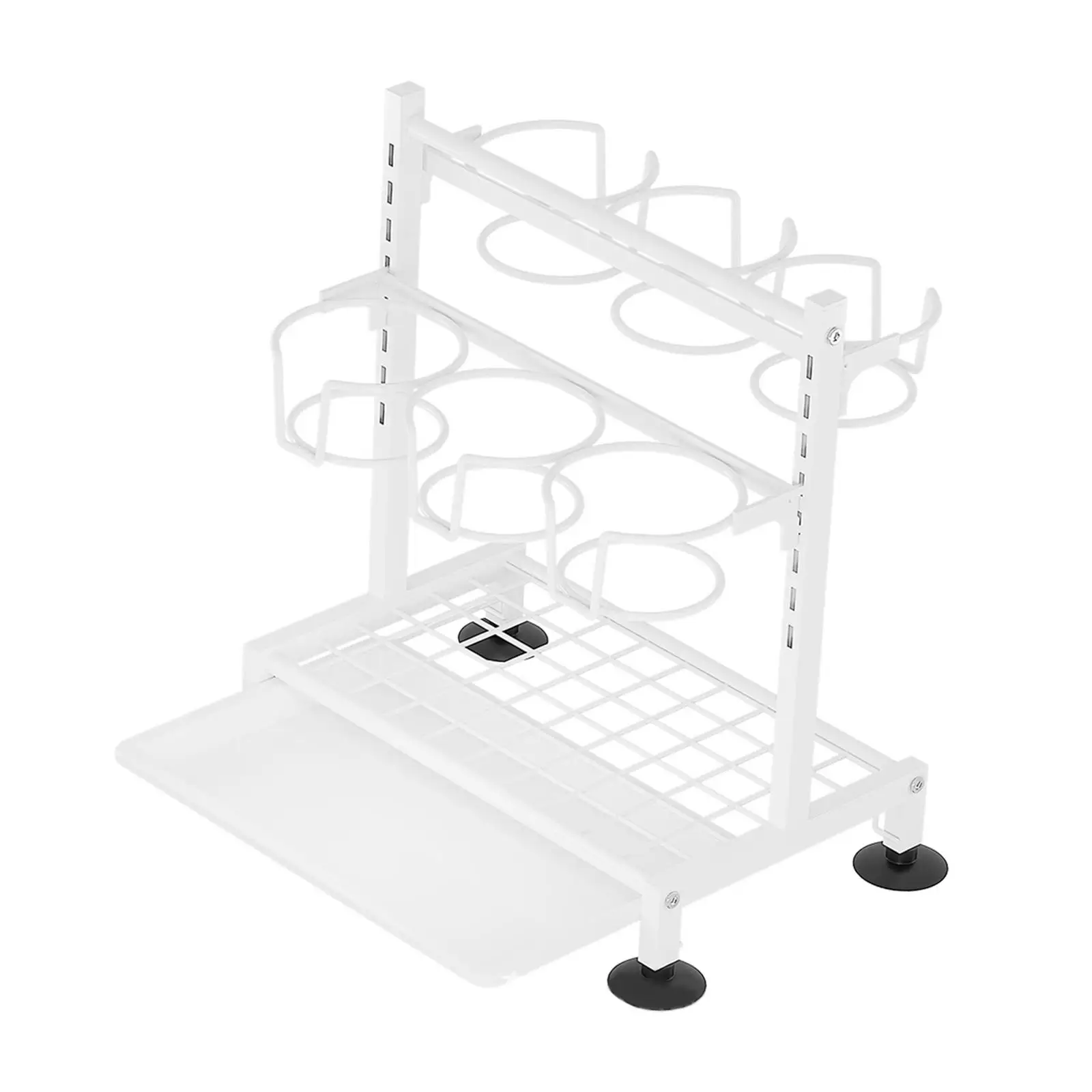 Insulated Cup Storage Rack Double Layer Draining Rack Kitchen Organizer and Storag