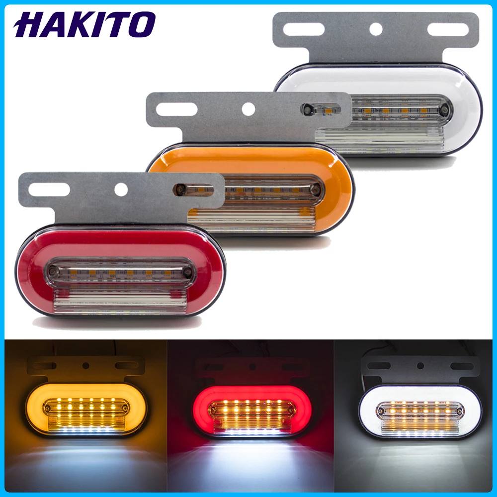 

12V 24V 24 светодиодных боковых габаритных фонаря грузовика Внешняя задняя предупредительная лампа Сигнальная лампа-указатель зазора 3 режима освещения для грузовика