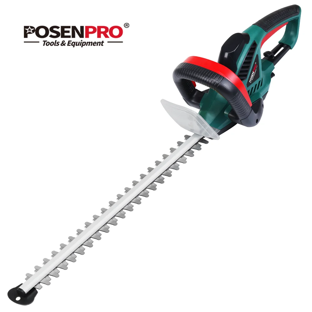 POSENPRO 600W Corded Electric Hedge Trimmer Pruner, 550mm Electric Hedge Cutter, Bush Tree Cutter, 16mm Cutting Width