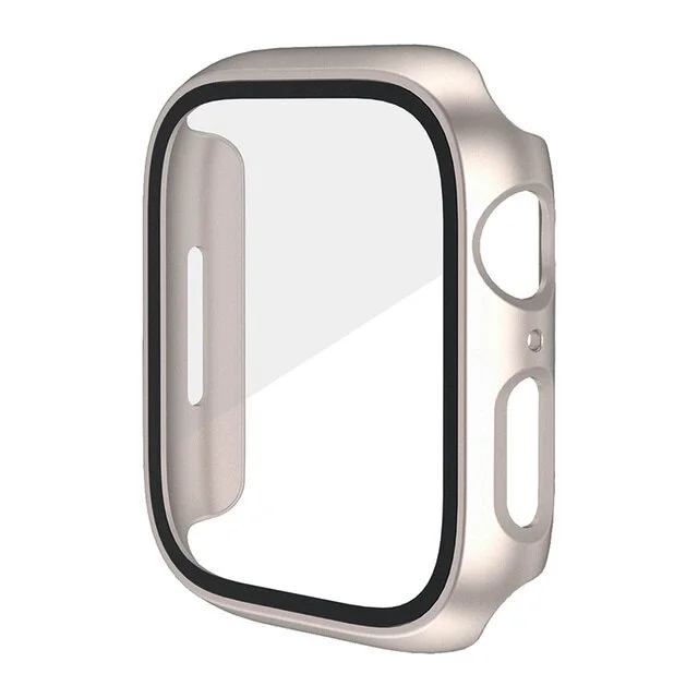 Ultimate Tempered Glass Screen Protector Case for Apple Watch – Rugged Full Coverage Guard