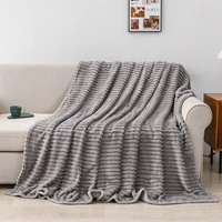 1pc Solid Color Flannel Blanket Soft Warm Throw Blankets for Couch Sofa Office Bed Camping Travel Multi-purpose Gift Blanket 1