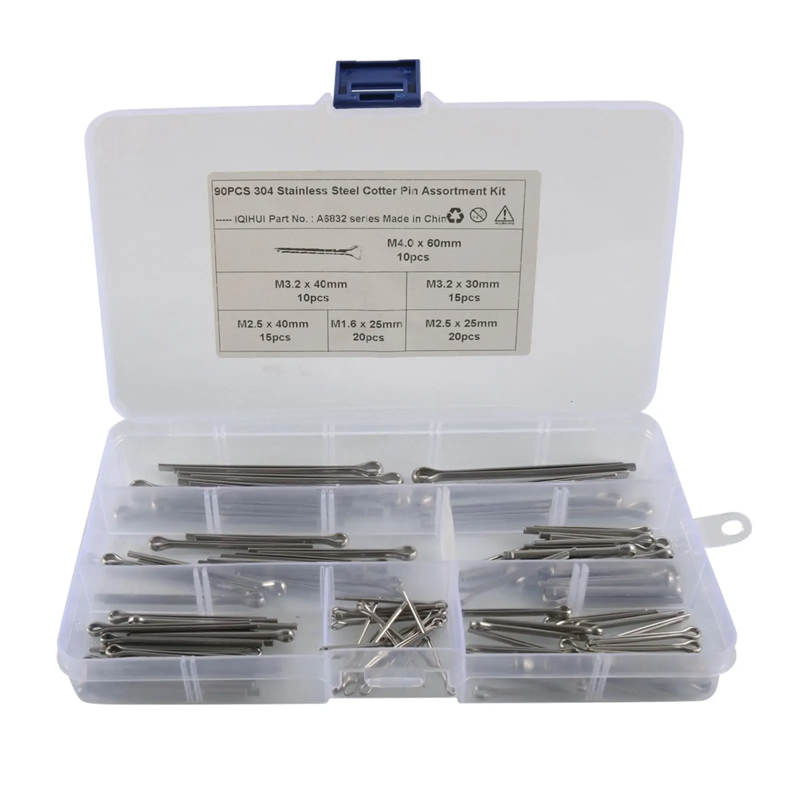 

Cotter Pin Assortment Kit Stainless Steel for Garden Equipment
