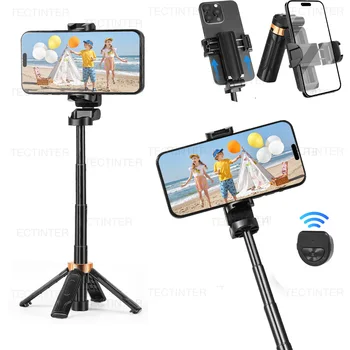 Treppiede per selfie portatile pieghevole universale con telecomando wireless rimovibile Mini supporto per telefono multifunzione