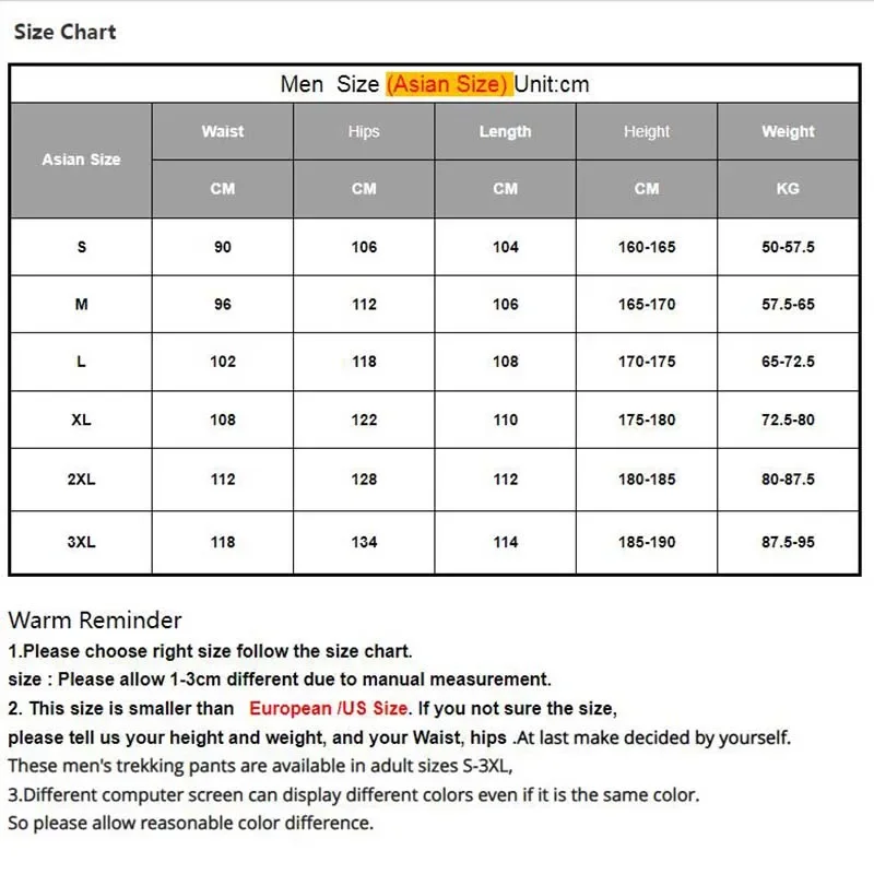NUONEKO Summer Waterproof Hiking Pants Mens Side Open Zipper Hard Shell Loose Outdoor Quick Dry Climbing Trekking Camping Pants 5