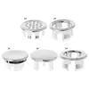Bathroom Basin Sink Overflow Ring Six-foot Round Insert Chrome Hole Cover Cap 2