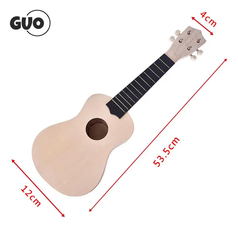 Ukulele Set Ukulele Strings DIY Ukulele DIY Kit Tool Hawaii Guitar Handwork Support Painting Children's Toy Assembly For Amateur Musical Instrument