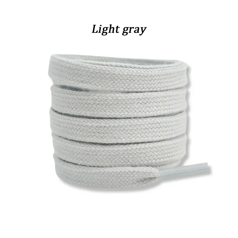 Vibrant Solid Color Cotton Shoelaces for All Ages - Variety of Lengths