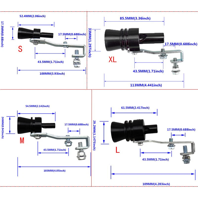 Automobile Modification Exhaust Pipe Turbo Sound Generator Turbo Whistle Motorcycle Accessories