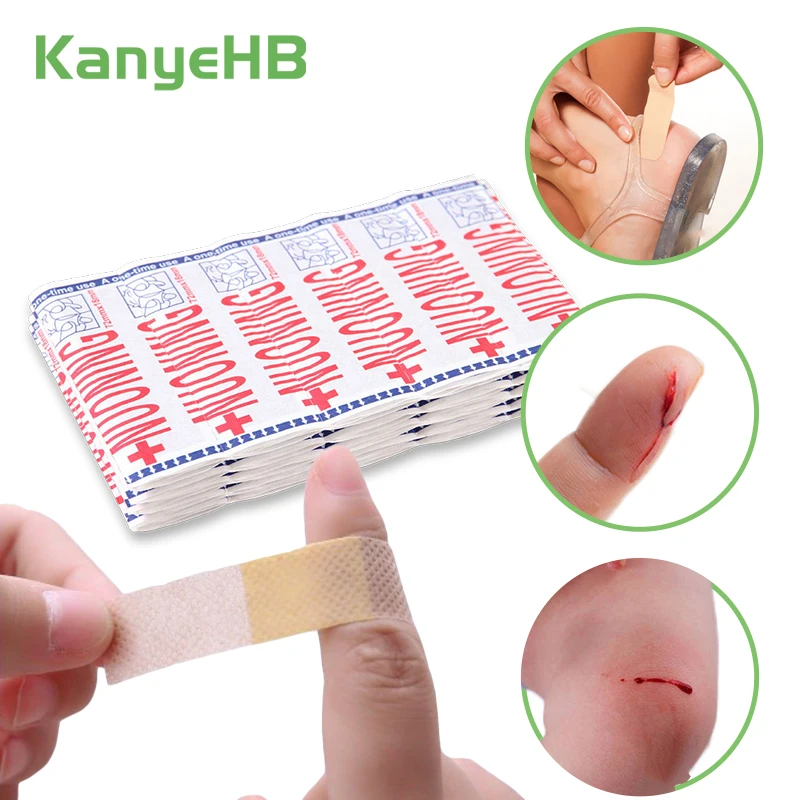 100pcs Breathable Waterproof First Aid Bandage Band Aid Hemostasis