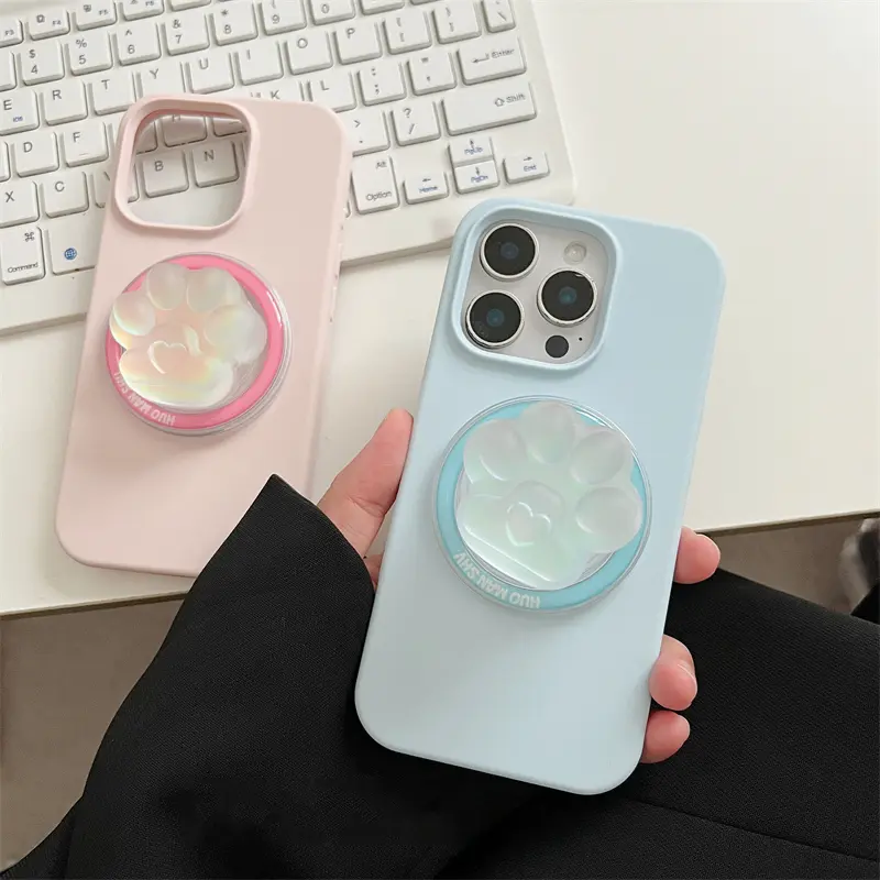 Korean Cute 3D Cat Paw Magnetic Holder Phone Griptok Grip Tok Phone Stand Support For iPhone For Magsafe Accessories Smart Tok - Image 4