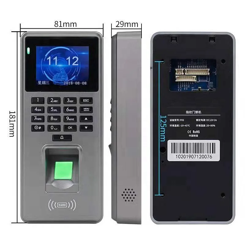 Fingerprint Recognition Time Attendance System Biometric Technology Attendance Machine Finger Print