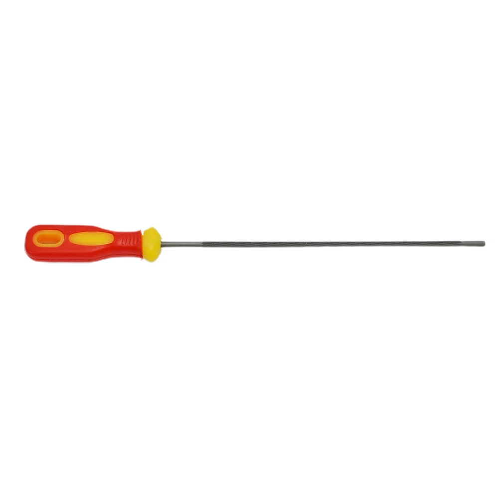 

Files Chainsaw Files Chain Files Plastic Handle Round Hand Tool Accessories Red+yellow High Carbon Steel Files