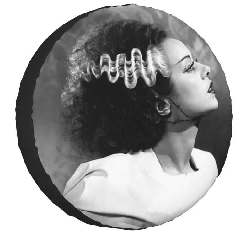 

Bride Of Frankenstein Spare Tire Cover for Jeep Hummer Custom Science Fiction Horror Film Car Wheel Covers 14" 15" 16" 17"