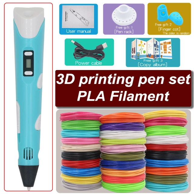 3D Pen For Children 3D Drawing Printing Pen with LCD Screen With PLA 1.75mm  Filament