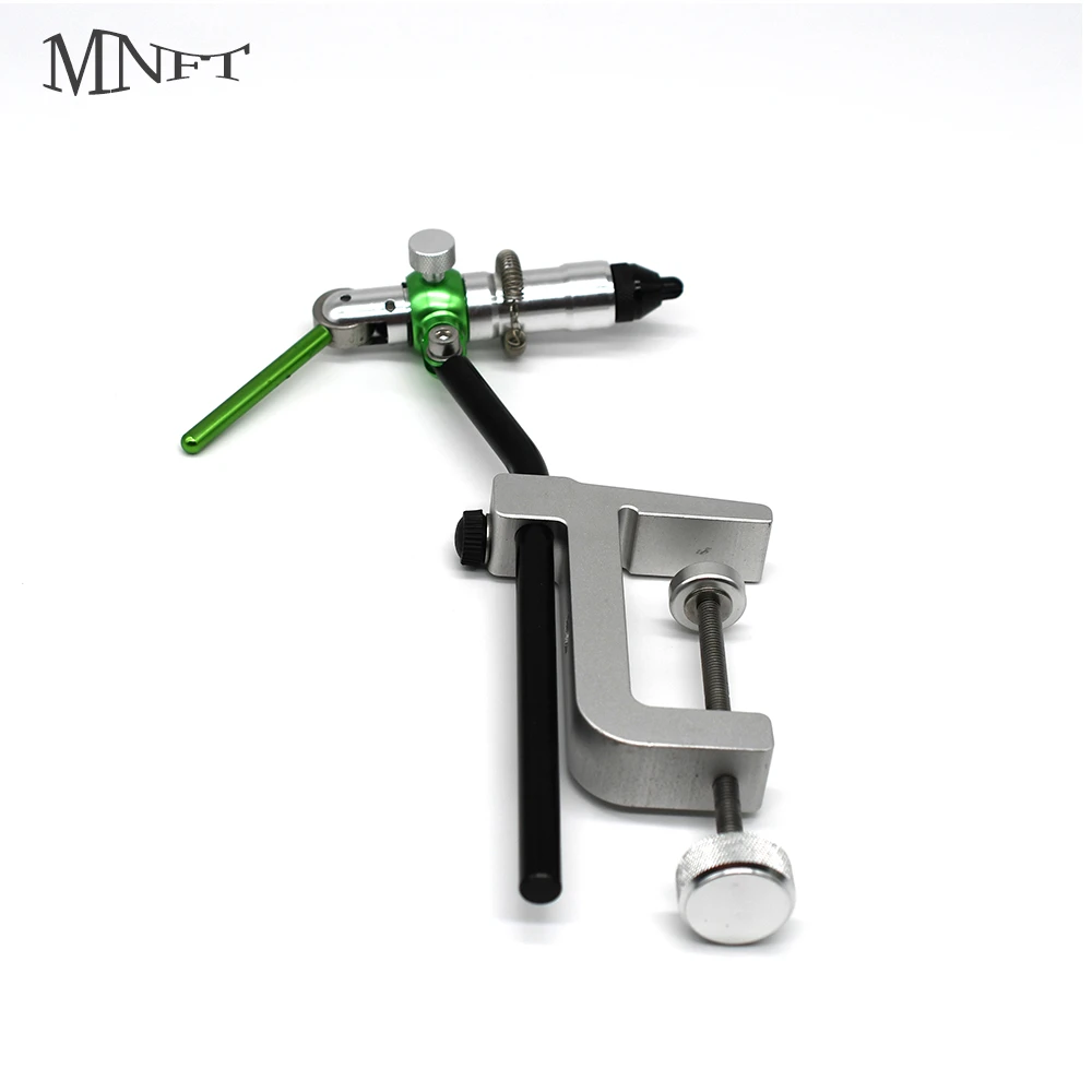 MNFT 1Set Rotary Fly Tying Vise Practical Fly Fishing Vise with 360