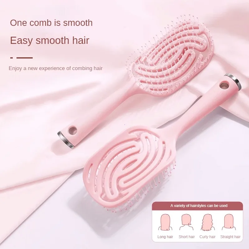 

Hair Scalp Massage Comb Hair Brush Anti-static Wet Dry Curly Detangler Hairbrush Nylon Salon Hair Styling Tools for Women Men