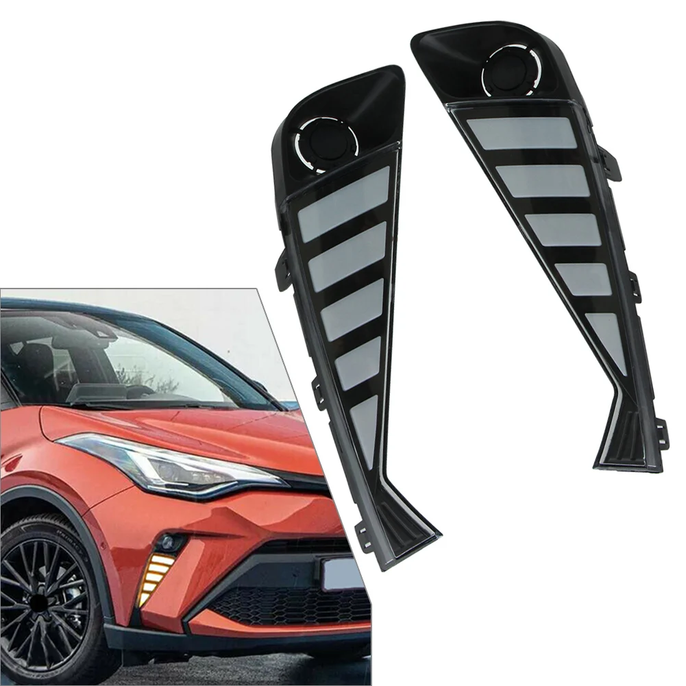 

1Pair Car Front Bumper Turn Signal Lamp Dynamic ​LED Daytime Running Lights DRL For Toyota C-HR CHR 2020 2021