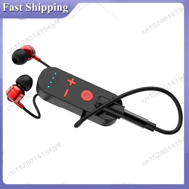 -ABDH Bluetooth 이어폰 무선 오디오 수신기 어댑터 ANC+ENC 소음 차단 게임/음악/통화 Hifi 스테레오 AUX 마이크
