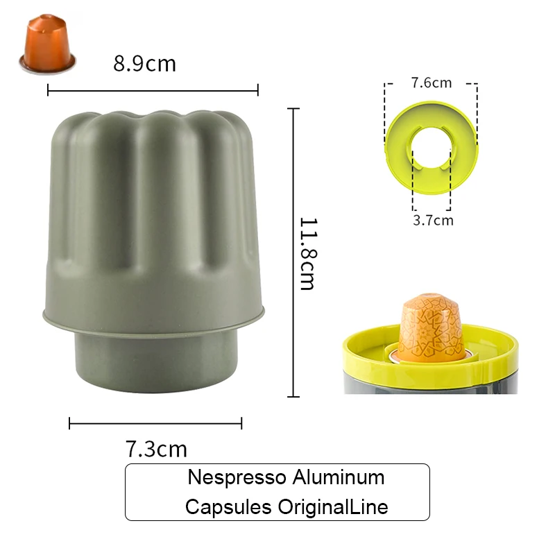 CAFEMASY Coffee Capsule Recycling Box - Eco-Friendly Capsule Recycler & Coffee Powder Residue Collector