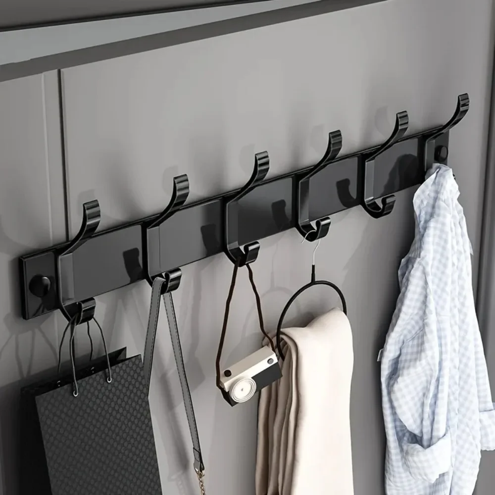 Multifunctional Hanger Wall Mount Coat Hook Wall Mount, Hanger Wall Hook Punch Free Hook Wall Hanger Towel Rack，Coat rack 5