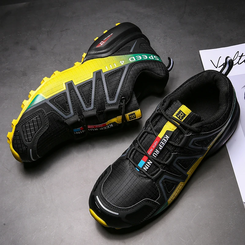 Men's Waterproof Hiking Shoes Outdoor Training Shoes Lace Up Anti Slip Climbing Wear-resistant Hunting Climbing Sneakers hiking shoes