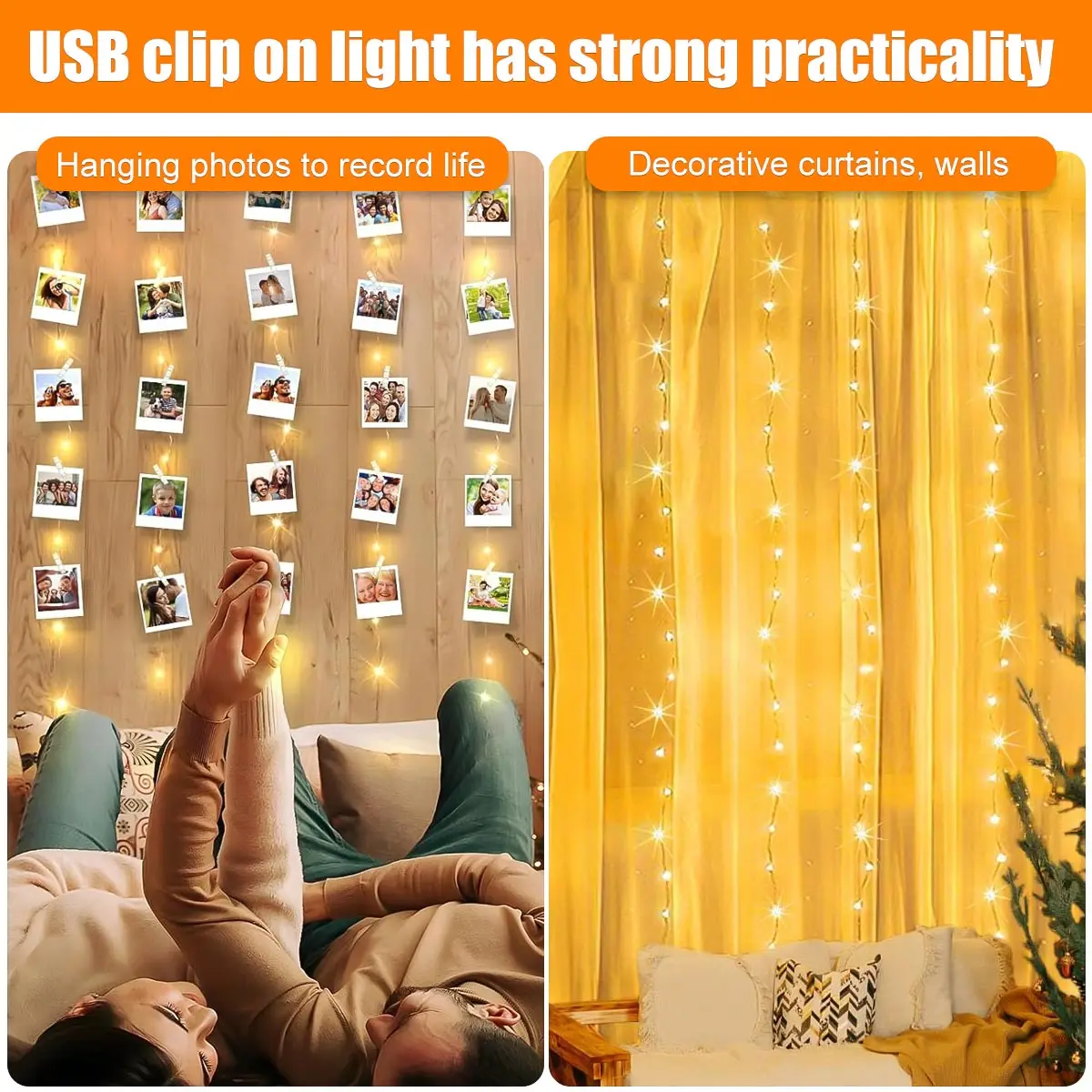 Enchanting USB-Powered LED Fairy String Lights