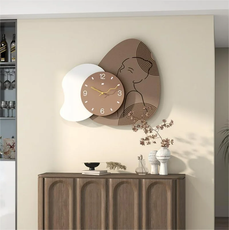 Nordic Simple Clock Household Geometric Density Board Creative Wall