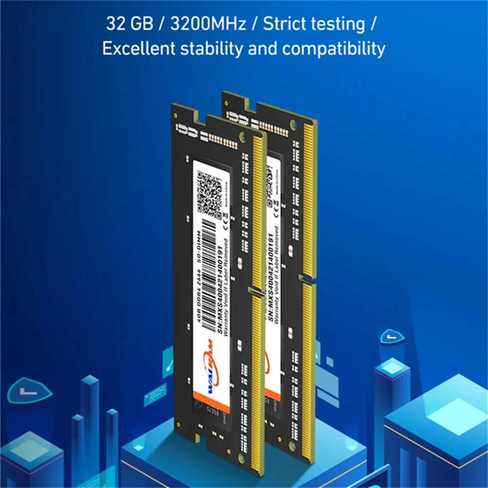 Walram Memoria RAM DDR3L Notebook 8GB 4GB 1.35V 204pin 1600MHz PC3L Laptop Sodimm Memory Laptop Memory Module Laptop Ram Memory Notebook Ram Memory