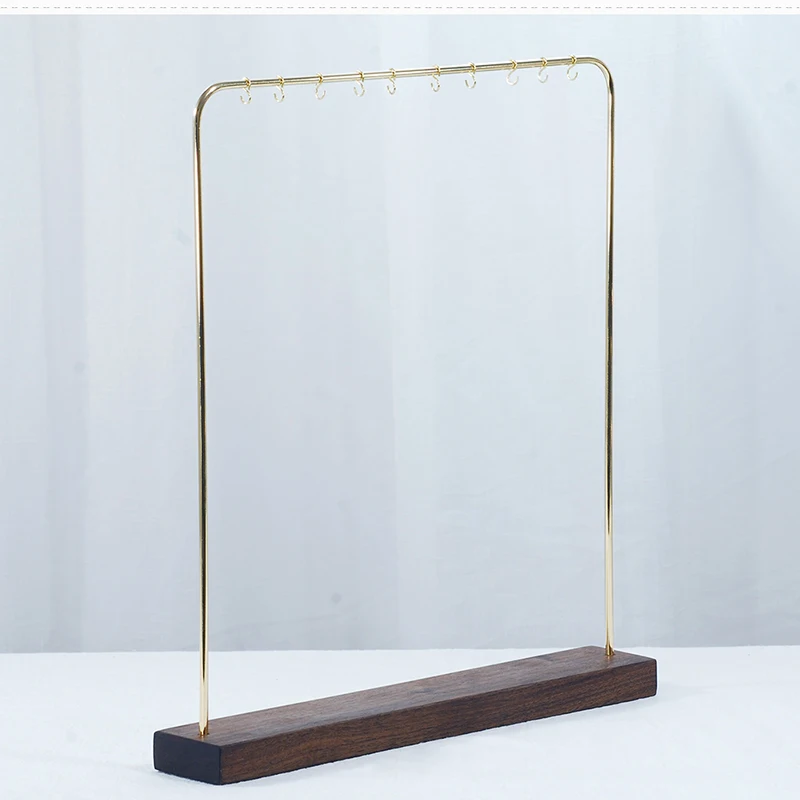 호두 귀걸이 목걸이 팔찌 쥬얼리 선반 홀더 주최자 카운터 펜던트 쥬얼리 디스플레이 스탠드 금속 S 후크