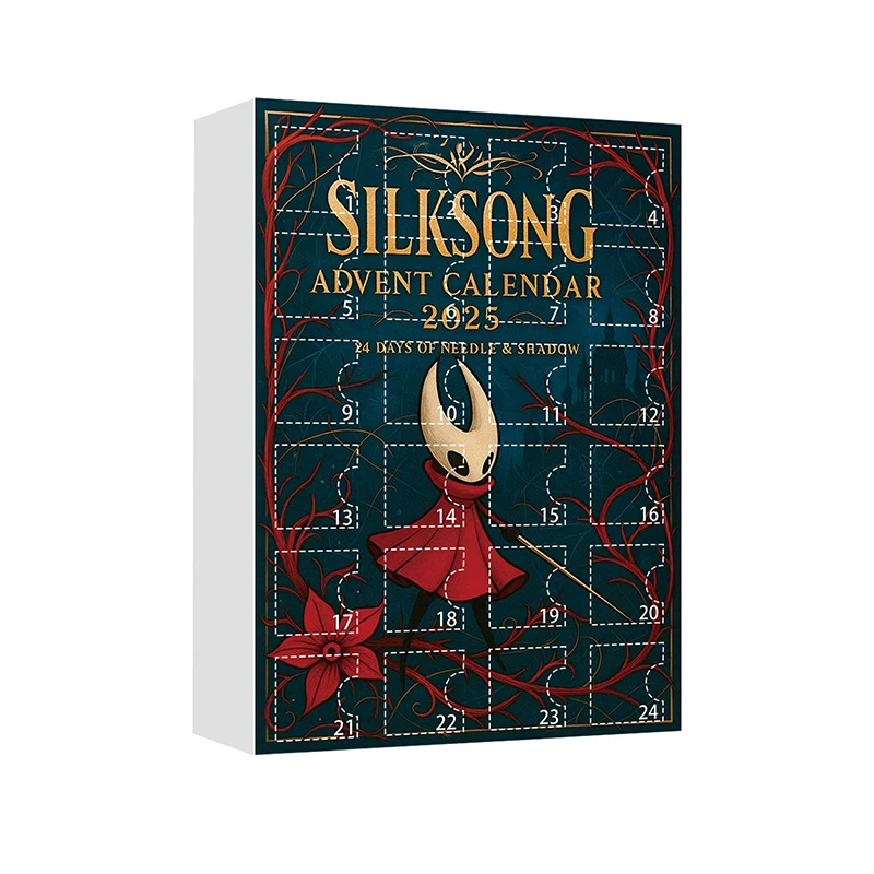 Hollow Knight Advent Calendar Anime Action Figures Decorative Acrylic Pendant New Year 24 Days Countdown Surprise Box Gifts