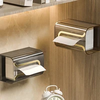 1PC Luxury Tissue Box Wall-Mounted Acrylic Transparent Tissue Box Table Napkin Holder Bathroom Paper Box Tissue Paper Dispenser 1