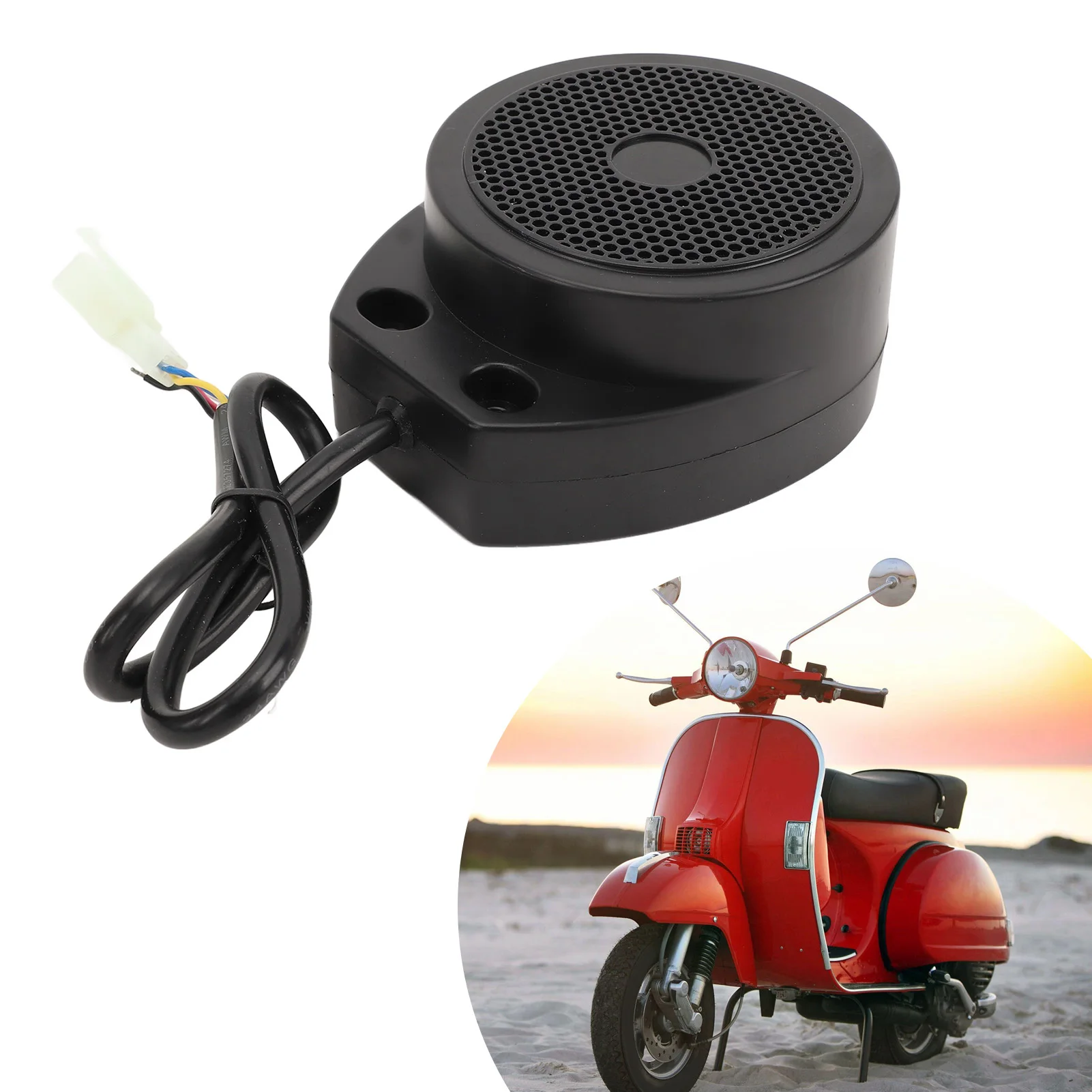 오토바이 사운드 시뮬레이터 DC12 80V 사운드 시뮬레이션 시스템을 연결하기 쉬운 방수 110DB 스쿠터용 고출력 사운드 시뮬레이션 시스템
