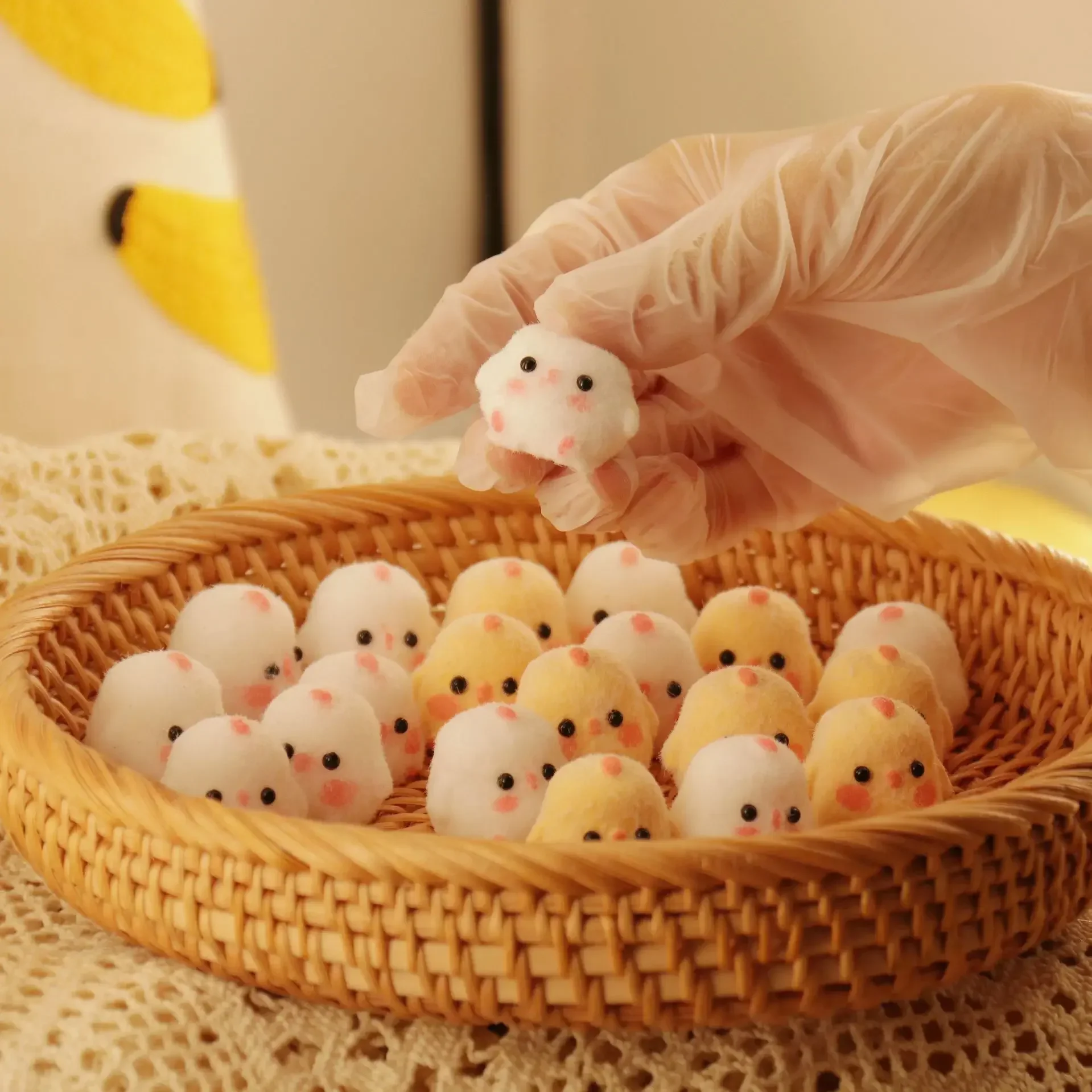 1/2Pcs Mini Kawaii Slow Rebound Relief Squeeze Toys Sticky TPR Squishy Mini Chick Stress Reliever Toys Squishy New Fidget Prop 4